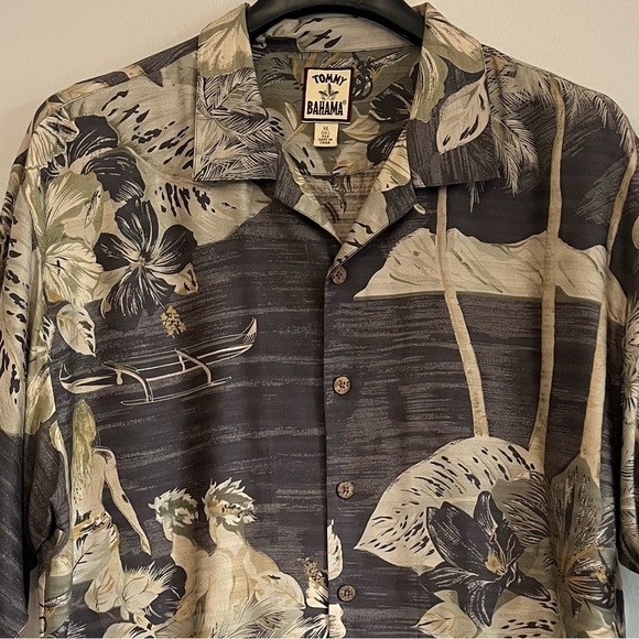 Tommy Bahama Other - 🌴 Tommy Bahama 100% Silk Hawaiian Shirt XL | Scenic Print Resort Wear